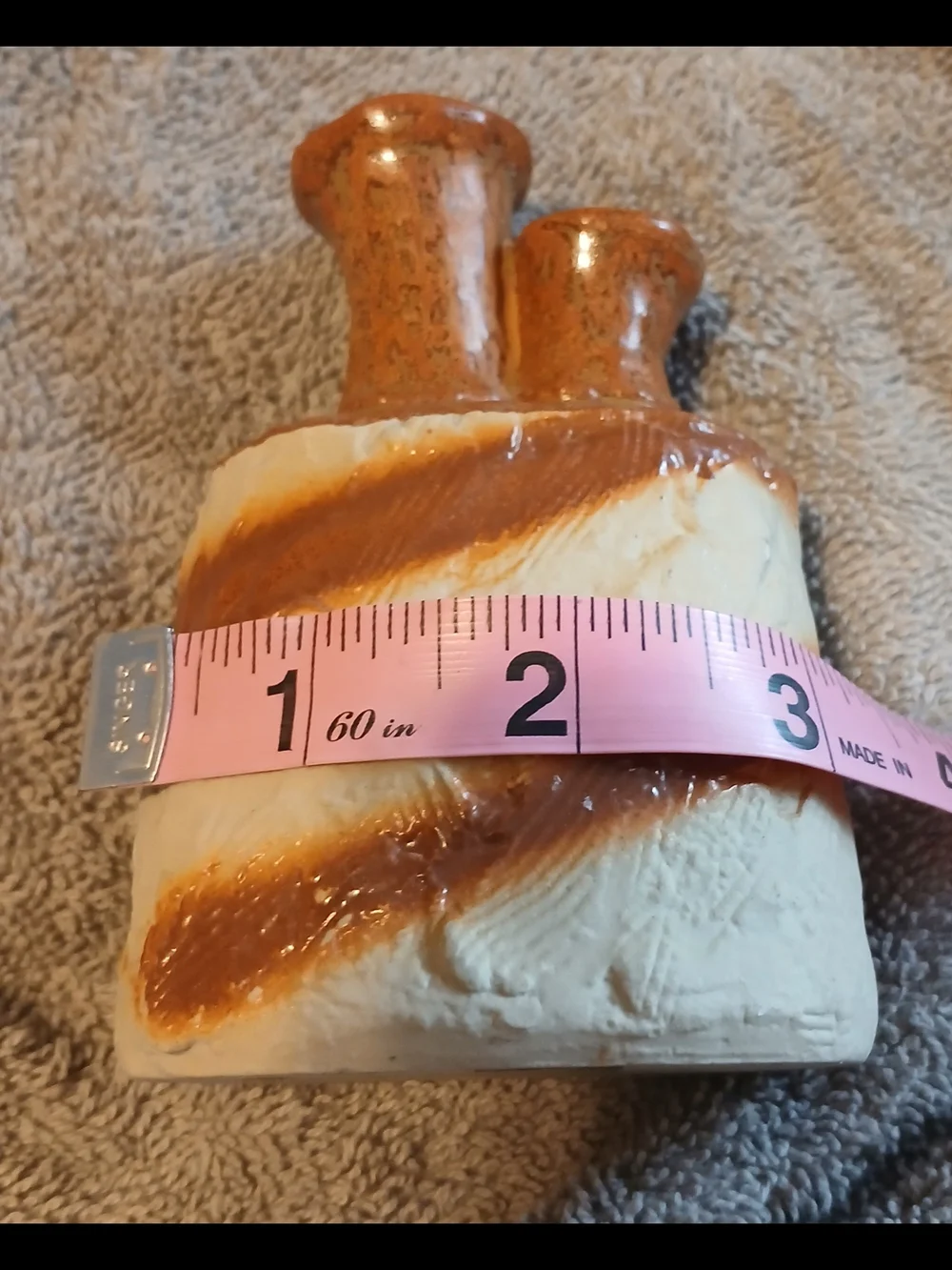 Vintage Ardco Fine Quality Dallas Japan Pottery Rustic Boho Southwest Bud Vase